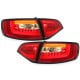 LAMPY TYLNE LED LITEC AUDI A4 B8 (8K) AVANT CZERWONE/PRZEŹROCZYSTE