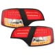 LITEC LAMPY TYLNE LED AUDI A4 AVANT B7 04-08 CZERWONE / PRZEŹROCZYSTE