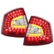 LAMPY TYLNE LITEC SKODA OCTAVIA SEDAN 1Z 08+ CZERWONE/PRZEŹROCZYSTE