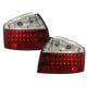 LAMPY TYLNE LED AUDI A4 8E SEDAN 01-04 CZERWONE / PRZEŹROCZYSTE