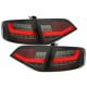 LAMPY TYLNE LED AUDI A4 B8 8K SEDAN 07+ CZARNE / DYMIONE