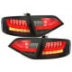 LAMPY TYLNE LED AUDI A4 B8 8K SEDAN 07+ CZARNE / DYMIONE