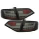 LAMPY TYLNE LED AUDI A4 B8 8K SEDAN 07+ CZARNE / DYMIONE