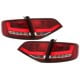 LAMPY TYLNE LED AUDI A4 B8 8K SEDAN 07+ CZERWONE / PRZEŹROCZYSTE