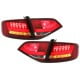LAMPY TYLNE LED AUDI A4 B8 8K SEDAN 07+ CZERWONE / PRZEŹROCZYSTE