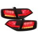 LAMPY TYLNE LED AUDI A4 B8 8K SEDAN 07+ CZERWONE / DYMIONE