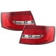 LAMPY TYLNE LED AUDI A6 4F SEDAN 04-08 CZERWONE / PRZEŹROCZYSTE LIGHTBAR