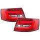 LAMPY TYLNE LED AUDI A6 4F SEDAN 04-08 CZERWONE / PRZEŹROCZYSTE LIGHTBAR