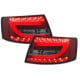 LAMPY TYLNE LED AUDI A6 4F SEDAN 04-08 CZERWONE/DYMIONE LIGHTBAR