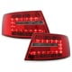 LAMPY TYLNE LED AUDI A6 4F SEDAN 04-08 CZERWONE / PRZEŹROCZYSTE