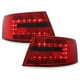 LAMPY TYLNE LED AUDI A6 4F SEDAN 04-08 CZERWONE / DYMIONE
