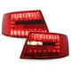 LAMPY TYLNE LED AUDI A6 4F SEDAN 04-08 CZERWONE / DYMIONE