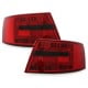 LAMPY TYLNE LED AUDI A6 4F SEDAN 04-08 CZERWONE / DYMIONE