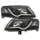 DRL EVO REFLEKTORY AUDI A6 4F 04-07 ŚWIATŁA DZIENNE CZARNE