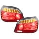 LAMPY TYLNE LED BMW 5 E60 04.03-03.07 CZERWONE / PRZEŹROCZYSTE