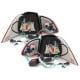 LAMPY TYLNE LED BMW 5 E61 TOURING 04-07 CZERWONE / DYMIONE
