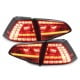 LAMPY TYLNE LED VW GOLF VII +13 GTI LOOK CZERWONE / DYMIONE