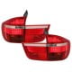 LAMPY TYLNE LED BMW X5 06-10 CZERWONE / PRZEŹROCZYSTE