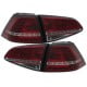 LAMPY TYLNE LED VW GOLF VII +13 GTI LOOK CZERWONE / PRZEŹROCZYSTE