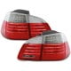 LAMPY TYLNE LED BMW 5 E61 TOURING 04-07 CZERWONE / PRZEŹROCZYSTE