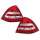 LAMPY TYLNE LED MERCEDES BENZ C W203 04-05 CZERWONE/PRZEŹROCZYSTE