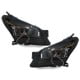 REFLEKTORY OPEL ASTRA H 04-09 CZARNE