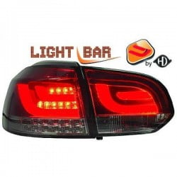 LAMPY TYLNE LED ZESTAW VW GOLF 6 CZERWONE / DYMIONE