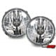 REFLEKTORY VW GOLF I 74-83 + CABRIO CHROM/PRZEŹROCZYSTE Z KRZYŻEM