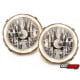 REFLEKTORY VW GOLF I 74-83 + CABRIO CHROM Z RINGIEM