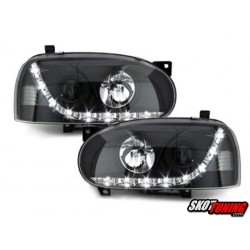 DRL REFLEKTORY VW GOLF III 92-97 CZARNE