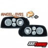 REFLEKTORY VW GOLF III 92-98 CZARNE Z RINGAMI G4 LOOK