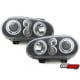 REFLEKTORY VW GOLF IV 97-04 CZARNE Z RINGAMI