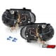 REFLEKTORY VW GOLF IV 97-04 CZARNE Z RINGAMI