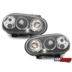 REFLEKTORY VW GOLF IV 97-04 CZARNE Z RINGAMI