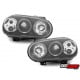 REFLEKTORY VW GOLF IV 97-04 CZARNE Z RINGAMI