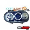REFLEKTORY CCFL VW GOLF IV 97-04 Z RINGAMI CZARNE