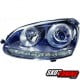 REFLEKTORY VW GOLF V 03-08 GTI LOOK + KIERUNKOWSKAZ LED CZARNE
