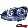 REFLEKTORY VW GOLF V 03-08 GTI LOOK + KIERUNKOWSKAZ LED CZARNE