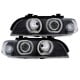 REFLEKTORY BMW E39 5 95-00 2 RINGI LED XENON CZARNE