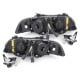 REFLEKTORY BMW E39 5 95-00 2 RINGI LED XENON CZARNE