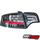 LAMPY TYLNE LED AUDI A4 SEDAN B7 04-07 CZARNE / PRZEŹROCZYSTE