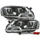 DRL REFLEKTORY VW PASSAT 3C GP 11+ CZARNE