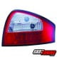 LAMPY TYLNE LED AUDI A6 97-04 SEDAN CZERWONE / PRZEŹROCZYSTE