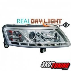 DRL REFLEKTORY AUDI A6 4F 04-08 CHROM