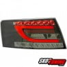 LAMPY TYLNE LED AUDI A6 4F SEDAN 04-08 CZARNE / DYMIONE LIGHTBAR