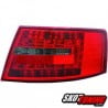 LAMPY TYLNE LED AUDI A6 4F SEDAN 04-08 CZERWONE / DYMIONE