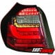 LAMPY TYLNE LED BMW SERII 1 E87 08-11 CZERWONE / DYMIONE