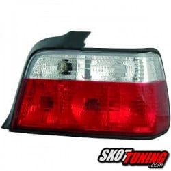 LAMPY TYLNE BMW 3 E36 SEDAN 90-97 CZERWONE / PRZEŹROCZYSTE