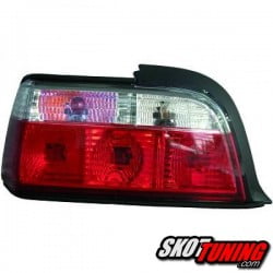 LAMPY TYLNE BMW 3 E36 COUPE 90-97 CZERWONE / PRZEŹROCZYSTE