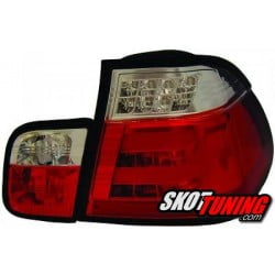 LAMPY TYLNE LED BMW E46 SEDAN 01-05 CZERWONE / PRZEŹROCZYSTE